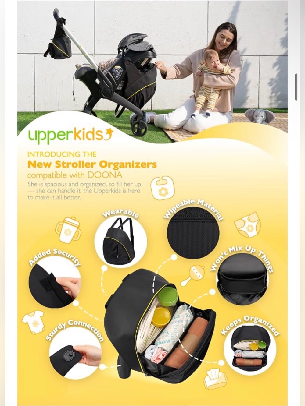 Doona Stroller Bag Backpack - Diaper Bag - Picture 11 of 12